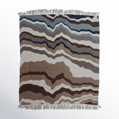 Canary Cotton Blend Hand Woven Throw Blanket