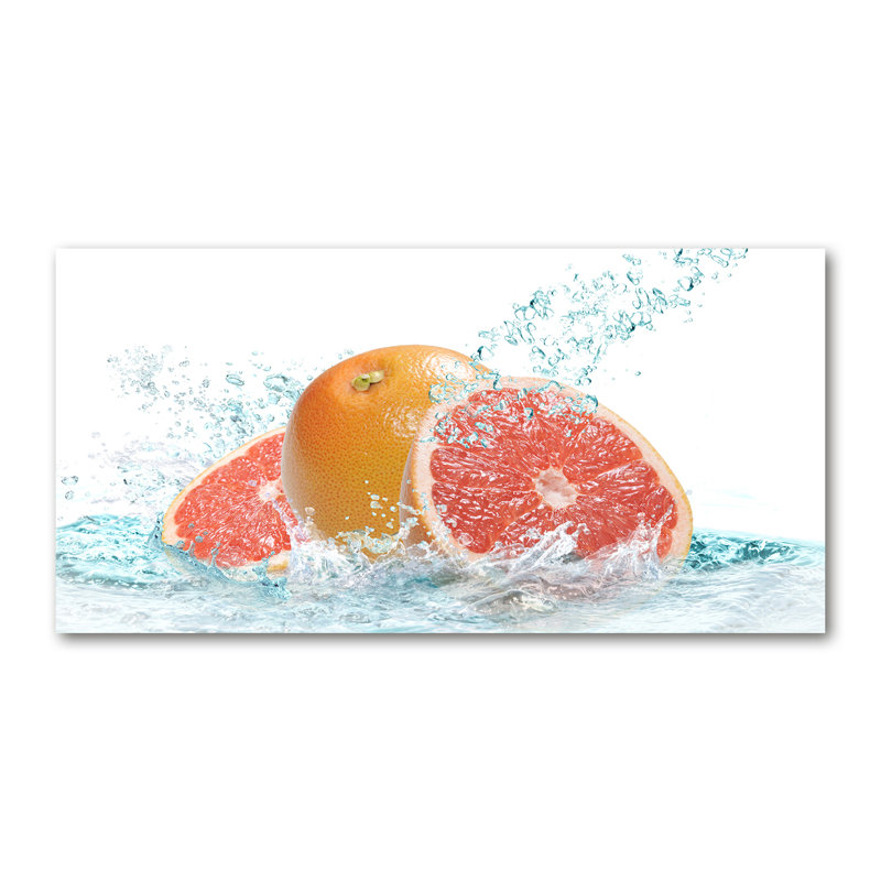 Grapefruit - No Frame Print, Canvas, 50cm H x 100cm W x 2cm D