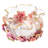 Paisley Handmade Glass and Pewter Metal Decorative Bowl - Set of 1