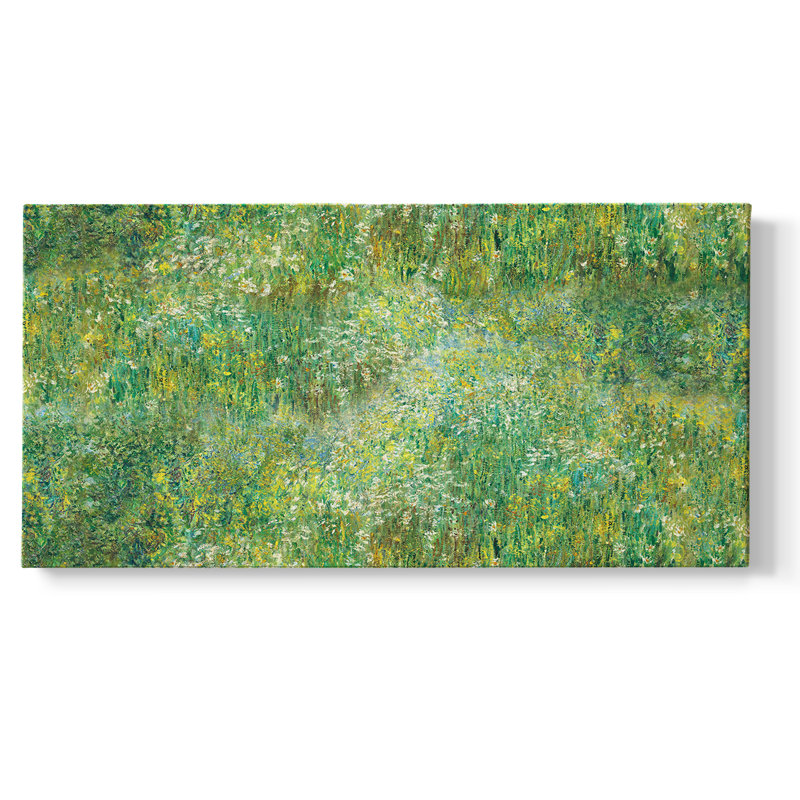 Série paysage - MCLX III - Toile tendue avec châssis encadré - Prêt à être accroché, H 21 po x l 41 po, Doré