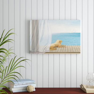 "Blue Breeze II Crop" par James Wiens, impression sur toile non encadrée
