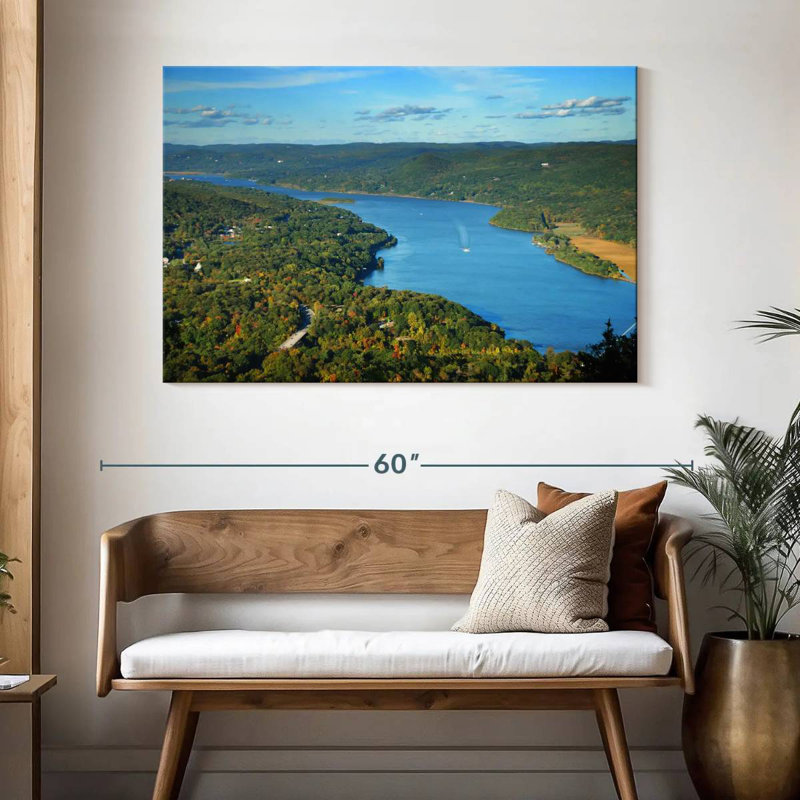 Alvord Hudson River d'en haut, H 32 po x l 48 po