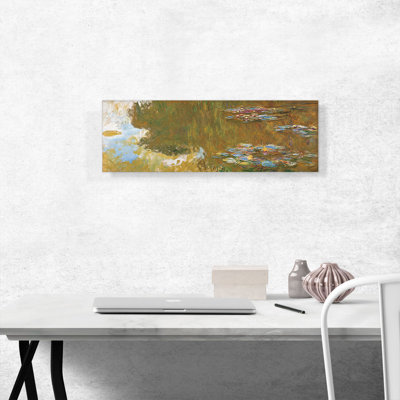 " The Water Lily Pond 1917 " by Claude Monet Painting Print