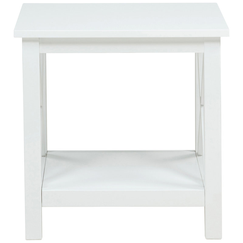 Table de bout, H 20,28 po x l 20,03 po x P 20,03 po, White
