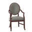 Upholstered King Louis Back Arm Chair-60273239-60273207
