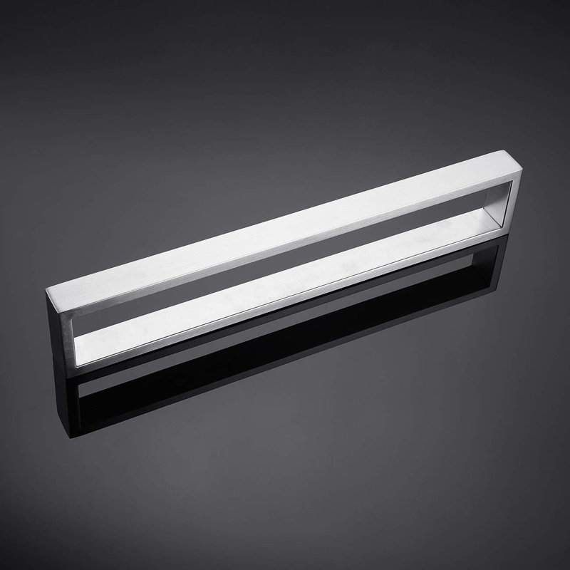 Porte-serviettes mural en acier inoxydable Miyili SUS 304, H 1,18 po x L 15,75 po x P 15,75 po, Argent argent