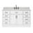 Jameal 60'' Solid Wood Single Bathroom Vanity with 0.75'' Carrara Marble Top Sink-1026600989-1061098609