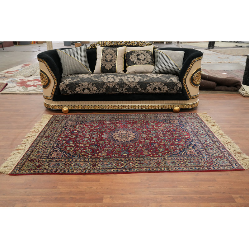 Tapis à motif floral 5 x 7