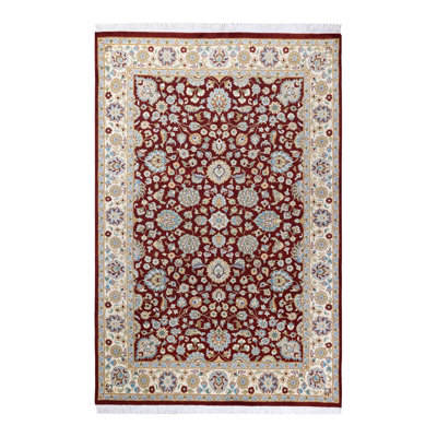 Mogul One-of-a-Kind 4'3" X 6'3" 2000's Wool Area Rug in Red