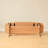 Solid Oak Coffee Table with Open Storage Shelf – Natural Wood
