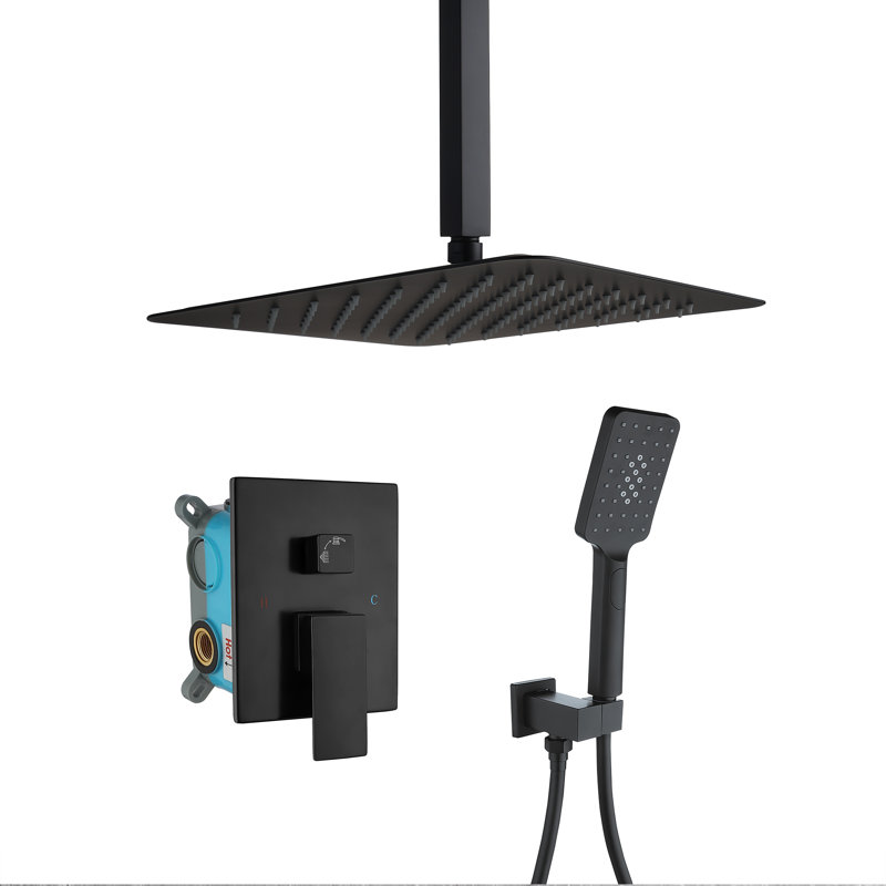 All-In-One Kit with Rough in-Valve, Matte Black