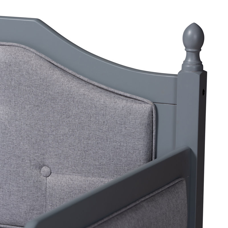 Eugonda Upholstered Daybed with Trundle Bed, Gray