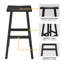 Ensemble de 2 tabourets de bar d'extérieur 29 po en résine Hdpe durable et résistante aux intempéries au design ergonomique-1790464762