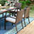 Salem 6 - Person Patio Dining Set with Rectangular Table , Cushions Included
