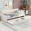 Lit de jour avec couchette Charging en beige - taille simple et teinte d'interface