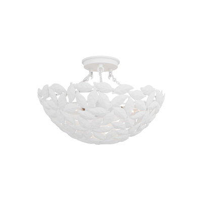Plafonnier semi-encastré 3 lumières 16 po Brierley