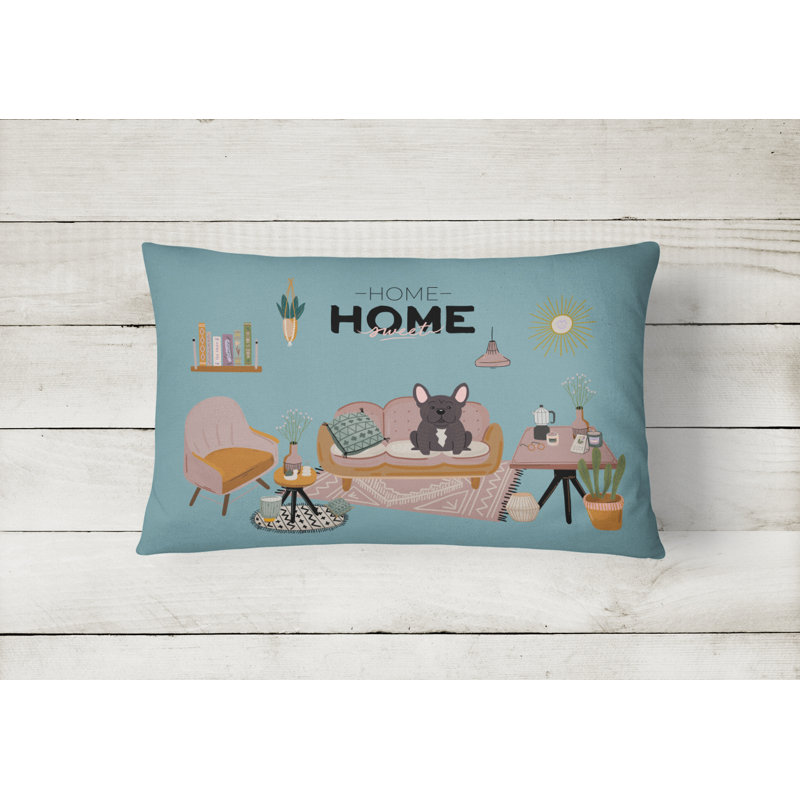  Housse et insert de coussin d'extérieur pour l'extérieur, Bouledogue français bringé