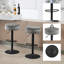 Swivel Upholstered Adjustable Height Counter Stool with Metal Frame-1828252873