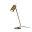 Lampe de table rétro en cuivre, hauteur 21,7 po | Corps en métal, douille E27 (40 W maximum) | 31,5 po de longueur de câble | Design industriel élégant pour la décoration de la maison, de l'hôtel et du bureau | Certifié IP20, parfait pour les intérieurs modernes et scandinaves-1985769223