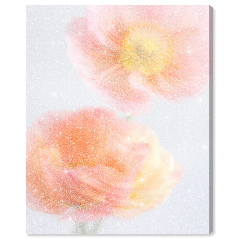 Hazy Camelias Print by Oliver Gal, 16"H x 20"W, Gallery Wrapped