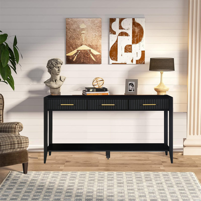Console Table For Entryway, Black