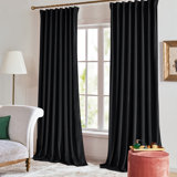 Total Blackout Luxury Rod Pocket and Back Tab curtains(1 Panel)