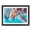 Green Sea Turtle in Abstract - Picture Frame Graphic Art Print-55736335-55736333