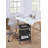 3-Tier Under Desk Mobile Utility Cart with Metal Storage Organizer-61413985