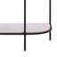 Brian 43" Wide Banswara Marble Console Table, White