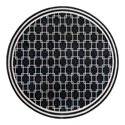 Jill Zarin Metropolitan Uptown Rug Navy Blue