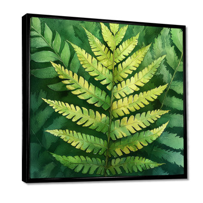 «Dorree Fern Collage Of The Forest I - Fougères», art mural