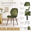 Norred Modern Velvet Dining Chair with Ergonomic Backrest, Set of 4-88112299
