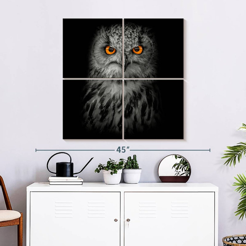 Brampt Intense Eagle Owl, 32" H x 32" W