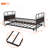 Metal Daybed Platform Bed Frame with Trundle Built-in Casters