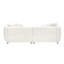 Canapé surdimensionné de 226 cm avec pieds en métal, structure en bois massif, 4 coussins pour salon, maison - Blanc, coussin d'assise enveloppant, coussin en coton style poupée, design confortable et tendance pour la réception, carré