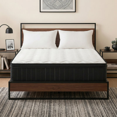 Queen Size Hybird Mattress, Medium Cooling Gel Memory Foam Mattress, Mattress in A Box