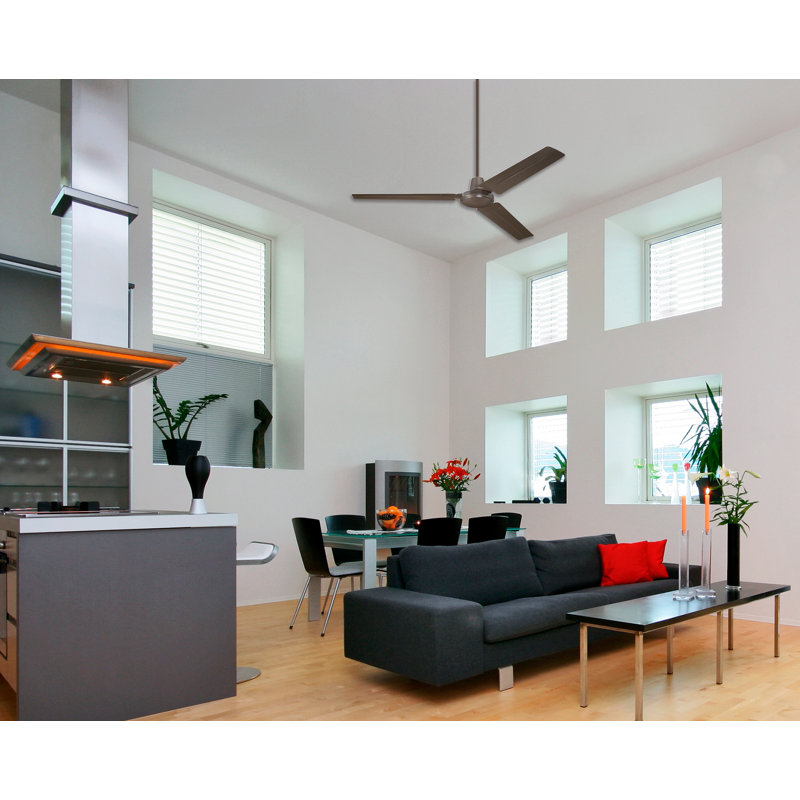 Bracci 142cm Ceiling Fan, Espresso Steel