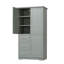 Armoire de rangement haute et large avec portes pour salle de bain / bureau-1244096230