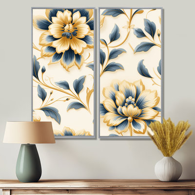 Motifs victoriens contemporains, motif victorien - chalet, impressions sur toile traditionnelles, 2 pièces