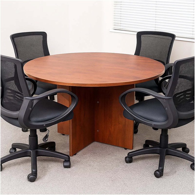 Table de réunion Zoa, H 29,5 po x L 47 po x l 47 po, Brun bois flottant