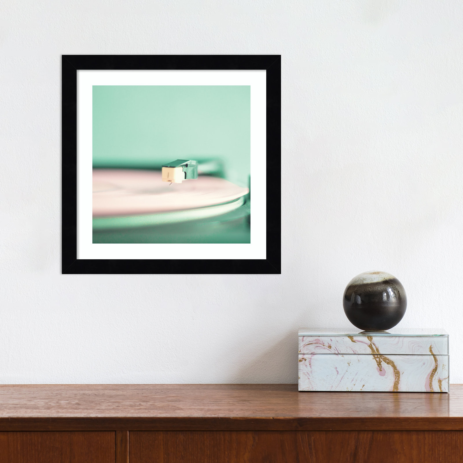 Analogue by Caroline Mint, Black, 12.25" H x 12.25" W x 0.88" D