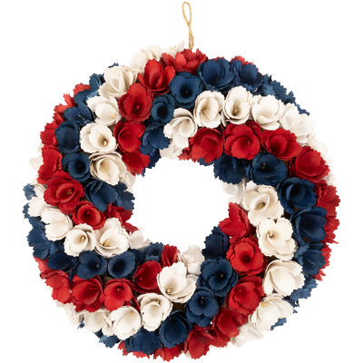 Faux Wood 14.5'' Wreath