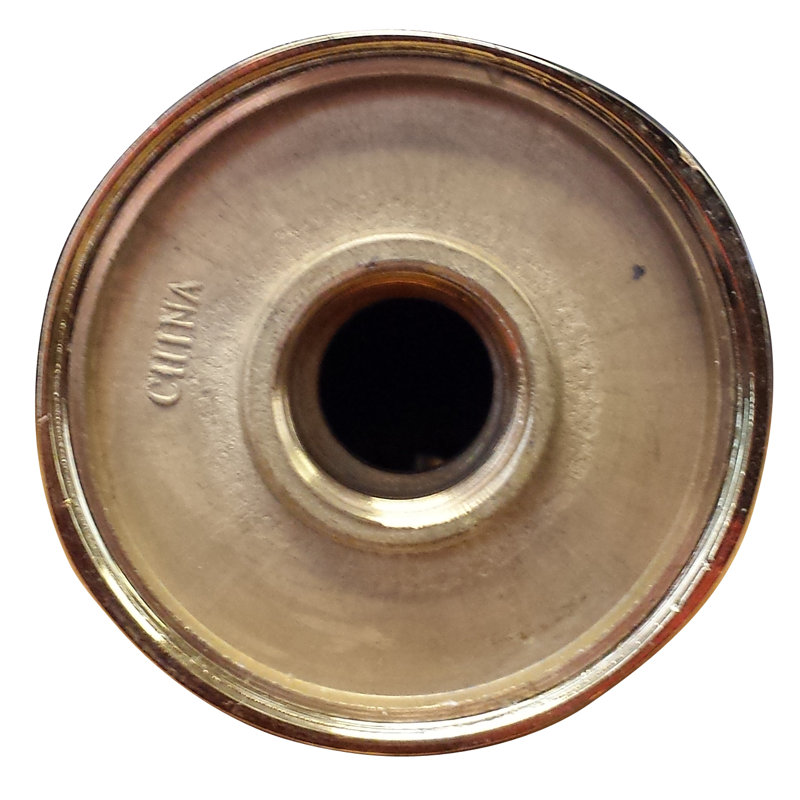 5-1/2" Reach Brass Wall Mount Tub Spout, Polished Nickel