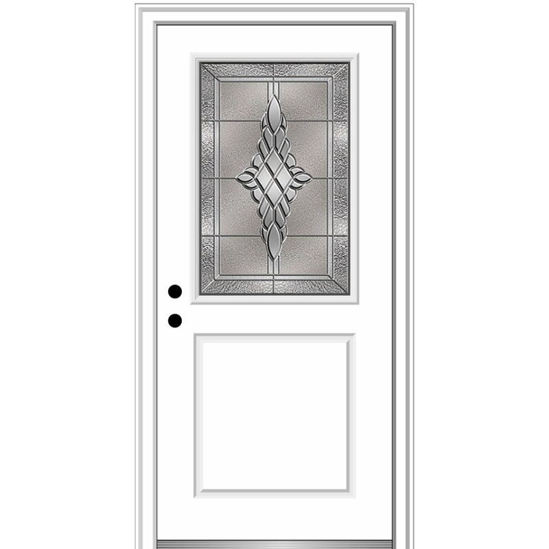 Porte d'entrée avant en fibre de verre Grace, S'ouvre à droite vers l'intérieur, H 37 po x l 81 po x P 6 po