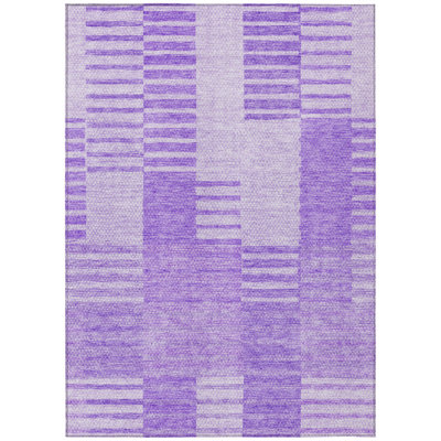 Lavonia Washable Striped Indoor / Outdoor Rug
