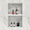 Niche de douche prête pour le carreau 16 po x 24 po, organisateur double tablette, noir