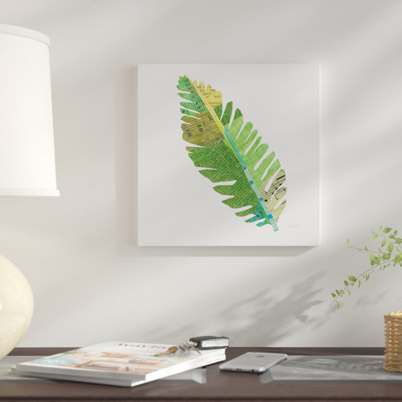 « tropical fun palms iv », impression sur toile, H 26 po x l 26 po x P 1,5 po, Toile tendue, Pas de tapis
