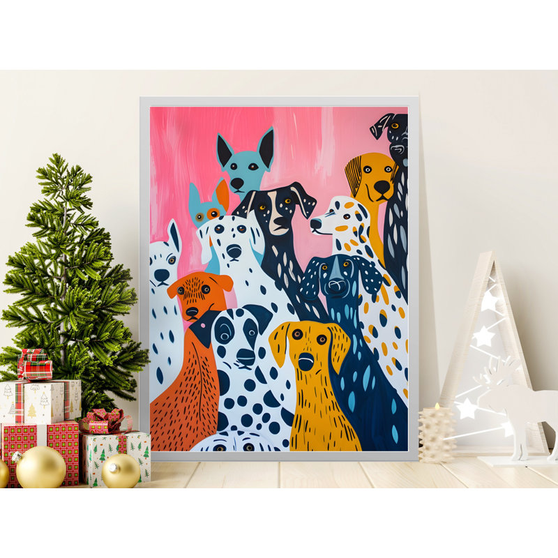 Dalmatian Dog Wall Art, Modern Art Print, Puppy Print, Dog Lover Gift, Framed Art, Home Decor, Wall Decor, Available in Sizes