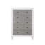 Commode Katia gris rustique et blanc vieilli