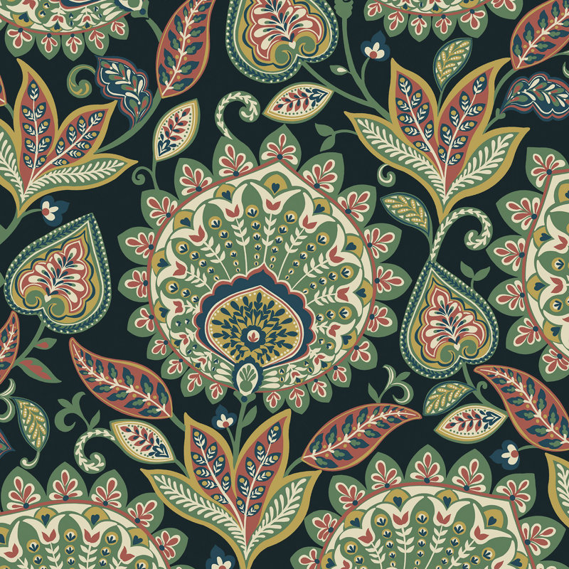 Cederia 5.5m x 68.58cm Matte Wallpaper Roll, Multi-coloured